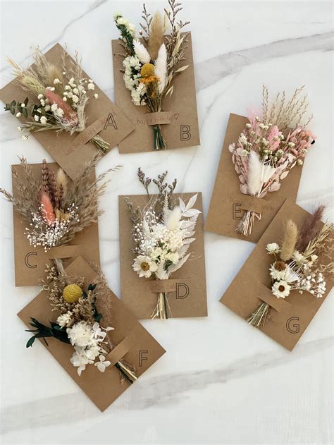 etsy dried bouquet